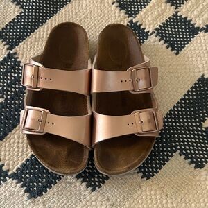 Birkenstock Kids Rose Gold Sandals